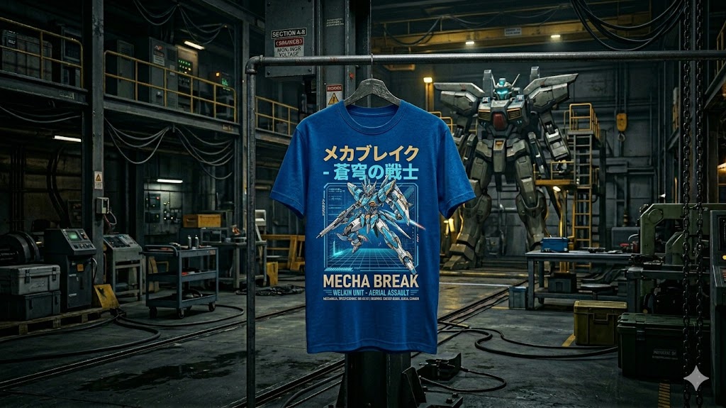 Mecha Tee - Blue